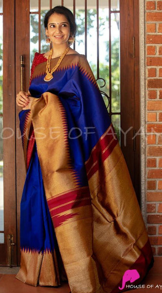 Festival Special Lichi Silk Saree with Royal Zari Border