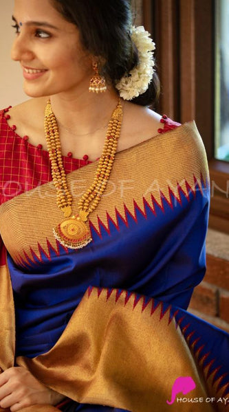 Festival Special Lichi Silk Saree with Royal Zari Border