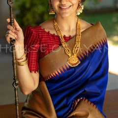 Festival Special Lichi Silk Saree with Royal Zari Border