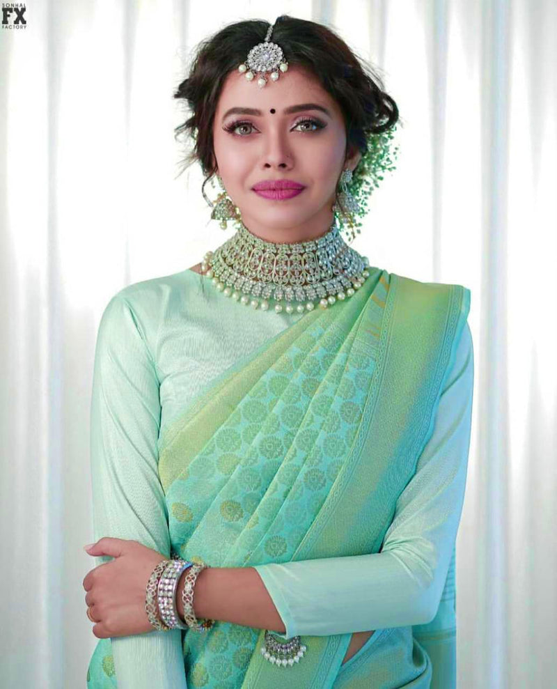Bridal Silk Saree with Premium Zari Embellishments