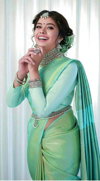 Bridal Silk Saree with Premium Zari Embellishments
