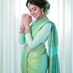 Bridal Silk Saree with Premium Zari Embellishments