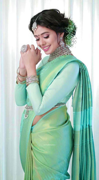 Bridal Silk Saree with Premium Zari Embellishments