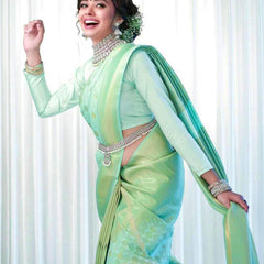 Bridal Silk Saree with Premium Zari Embellishments