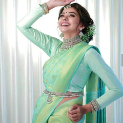 Bridal Silk Saree with Premium Zari Embellishments