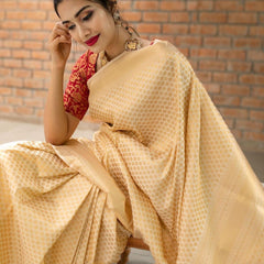 Rich Heritage Lichi Silk Saree with Exclusive Zari Weaving