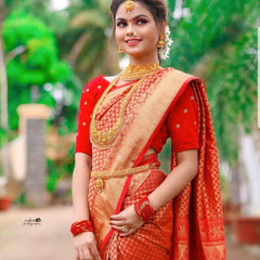 Best Selling Lichi Silk Saree with Grand Zari Work