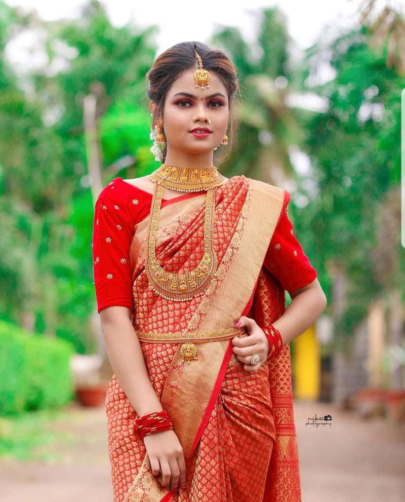 Best Selling Lichi Silk Saree with Grand Zari Work