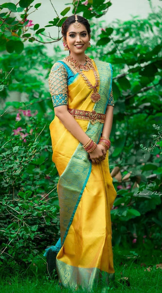 Handwoven Designer Lichi Silk Saree with Traditional Zari