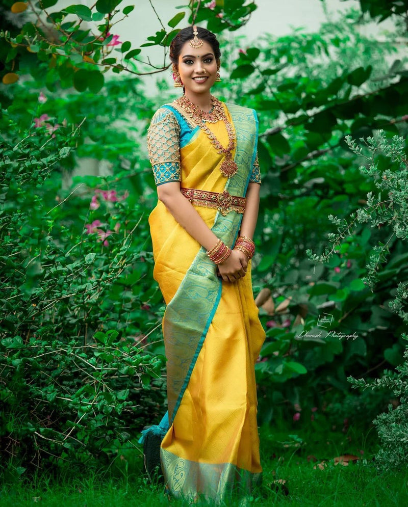 Handwoven Designer Lichi Silk Saree with Traditional Zari