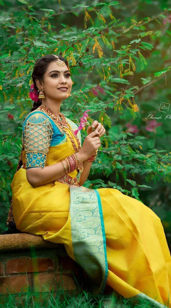Handwoven Designer Lichi Silk Saree with Traditional Zari