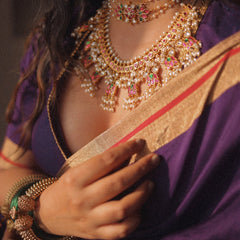 Outstanding Purple Cotton Silk Saree With Flattering Blouse Piece