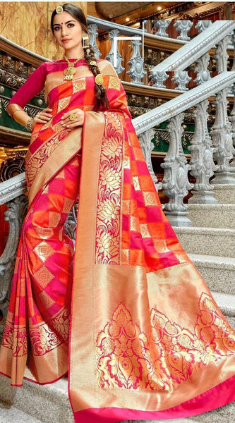 Latest Trend – Beautiful Jacquard Saree