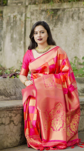 Latest Trend – Beautiful Jacquard Saree