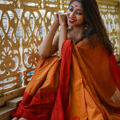 Stunning Yellow Cotton Silk Saree With Glowing Blouse Piece