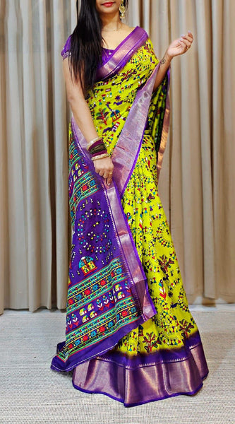 Engrossing Perrot Digital Printed Soft Silk Saree With Hypnotic Blouse Piece