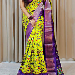 Engrossing Perrot Digital Printed Soft Silk Saree With Hypnotic Blouse Piece