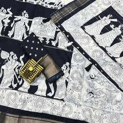 Wonderful Off White Digital Printed Soft Silk Saree With Opulent Blouse Piece