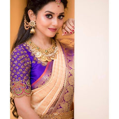 Soft Handloom Lichi Silk Saree with Royal Zari Pattern