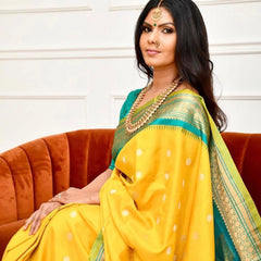 Regal Look Lichi Silk Saree with Elegant Zari Weaving