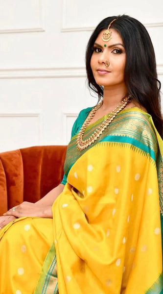 Regal Look Lichi Silk Saree with Elegant Zari Weaving
