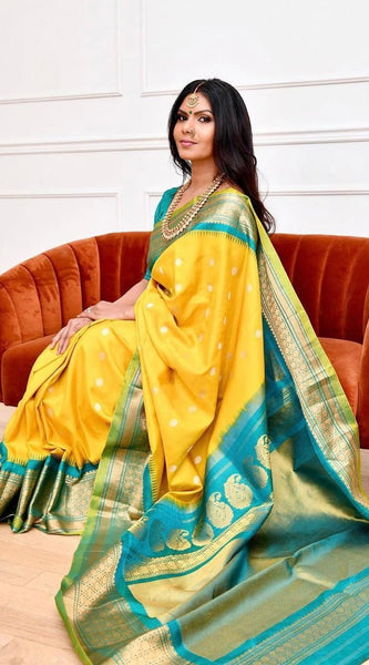 Regal Look Lichi Silk Saree with Elegant Zari Weaving
