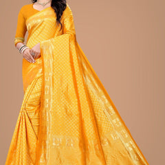 Classy Lichi Silk Saree with Heavy Zari Design