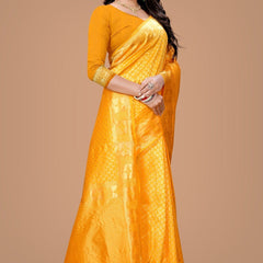 Classy Lichi Silk Saree with Heavy Zari Design