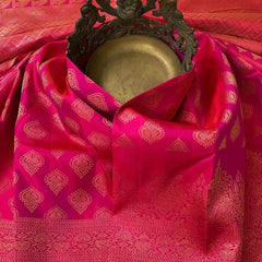 Marvellous Dark Pink Soft Silk Saree With Intricate Blouse Piece
