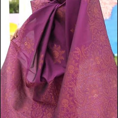 Ephemeral Purple Soft Silk Saree With Excellent Blouse Piece
