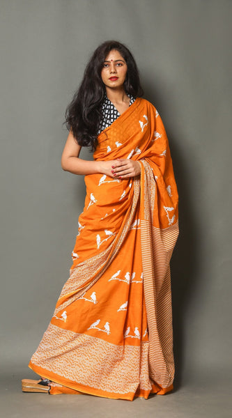 Designer Banarasi Silk Saree with Heavy Brocade Work Dark Yellow